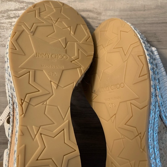 Jimmy Choo Cork Platform Wedge Sandals Natural - Picture 3 of 3